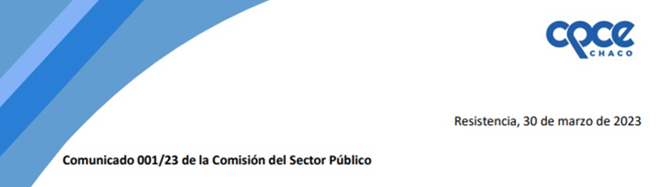 Comunicado de la Comisión de Sector Público
